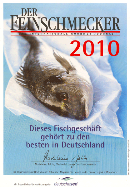 Feinschmecker Fischladen Auszeichnung