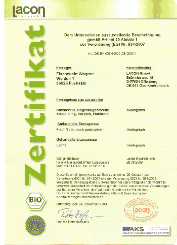 Lacon Zertifikat